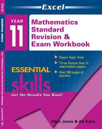 Cover image for Excel Essential Skills - Year 11 Mathematics Standard Revision & Exam Workbook