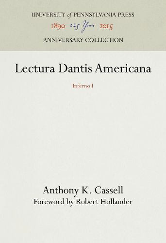 Lectura Dantis Americana: Inferno I