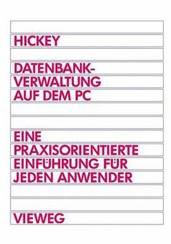 Cover image for Datenbankverwaltung Auf Dem PC