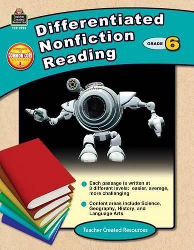 Cover image for Differentiated Nonfiction Reading Grade 6