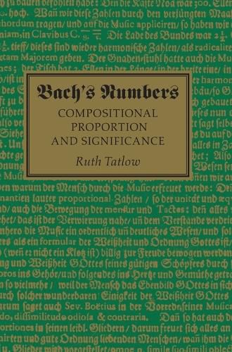 Cover image for Bach's Numbers: Compositional Proportion and Significance