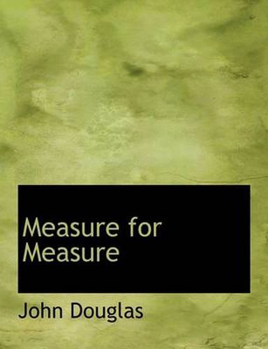 Cover image for Measure for Measure