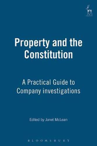 Cover image for Property and the Constitution