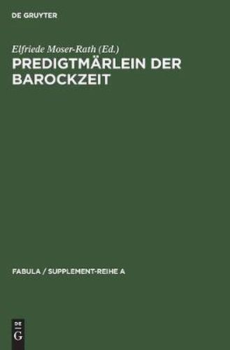 Cover image for Predigtmarlein der Barockzeit