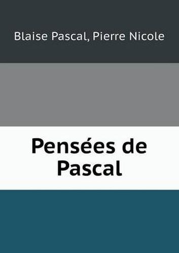 Cover image for Pense&#769;es de Pascal