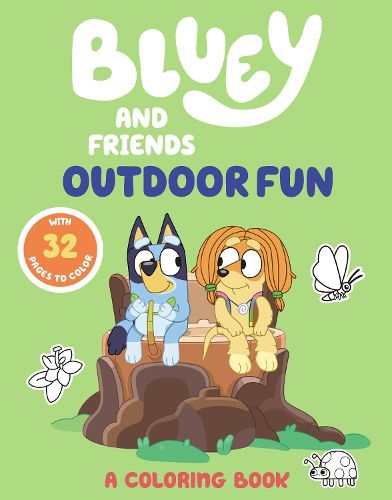 Cover image for Bluey and Friends: Outdoor Fun: A Coloring Book