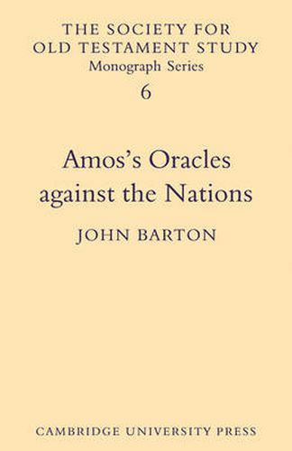 Cover image for Amos's Oracles Against the Nations