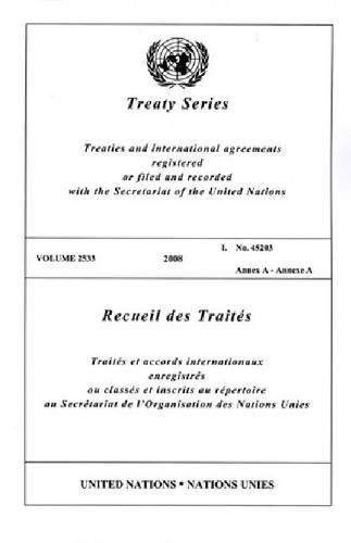 Cover image for Treaty Series: Annex A, Volume 2533