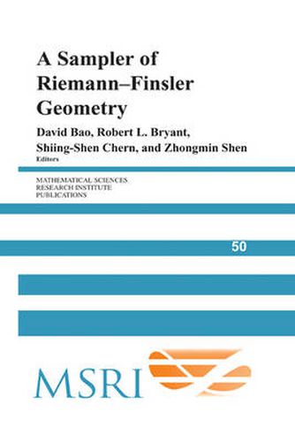 Cover image for A Sampler of Riemann-Finsler Geometry