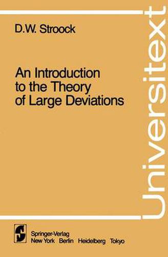 Cover image for An Introduction to the Theory of Large Deviations