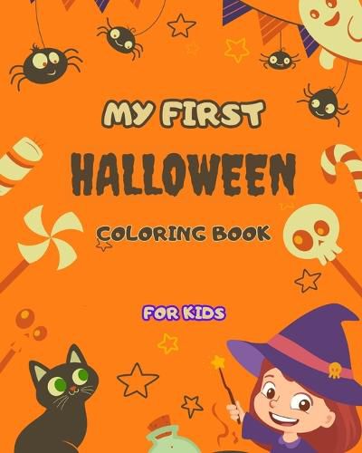 Cover image for My First Halloween Coloring Book for Kids