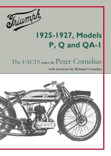 Cover image for Triumph 1925-1927, Models P, Q and QA-1