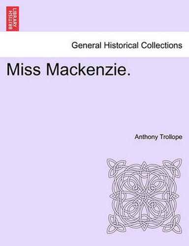 Cover image for Miss MacKenzie.