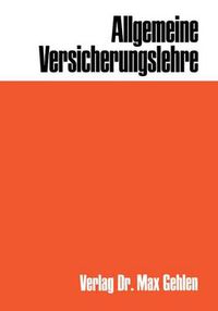 Cover image for Allgemeine Versicherungslehre