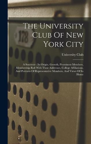 Cover image for The University Club Of New York City