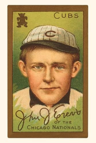 Cover image for Vintage Journal Early Baseball Card, Johnny Evers