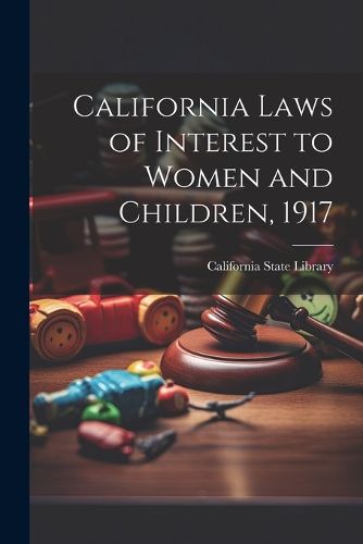 Cover image for California Laws of Interest to Women and Children, 1917