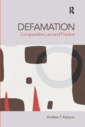 Defamation: Comparative Law and Practice