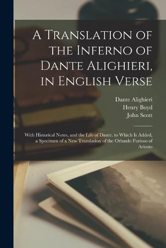 Cover image for A Translation of the Inferno of Dante Alighieri, in English Verse