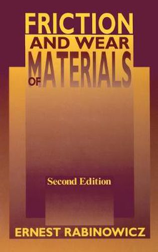 Cover image for Friction and Wear of Materials
