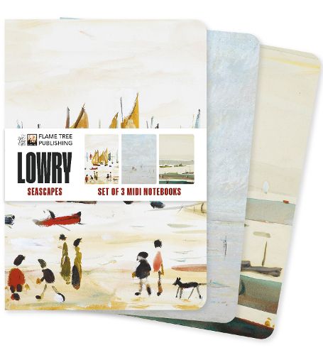 Cover image for L.S. Lowry: Seascapes Set of 3 Midi Notebooks