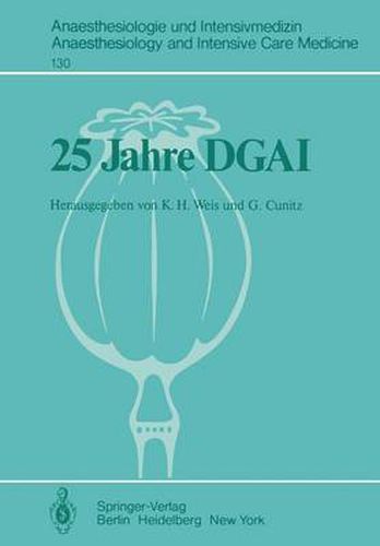 Cover image for 25 Jahre Dgai: Jahrestagung in Wurzburg, 12. - 14. Oktober 1978