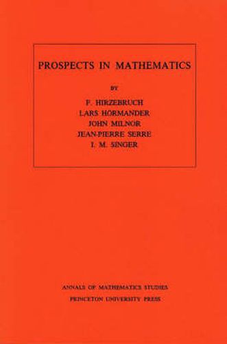 Cover image for Prospects in Mathematics. (AM-70), Volume 70