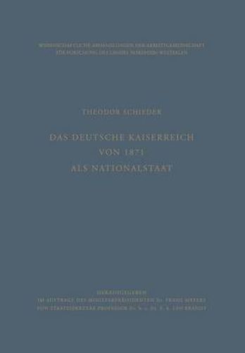 Das Deutsche Kaiserreich Von 1871 ALS Nationalstaat