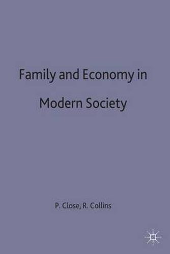 Cover image for Family and Economy in Modern Society