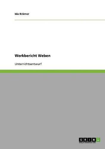 Cover image for Werkbericht Weben