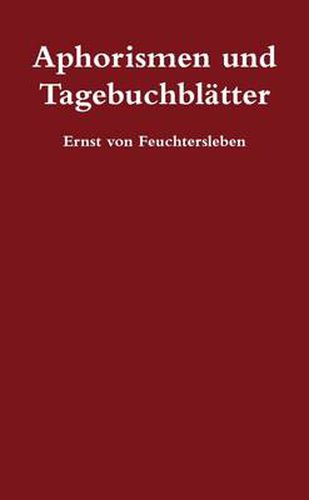 Aphorismen und Tagebuchblatter