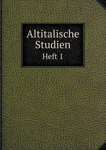 Altitalische Studien Heft 1