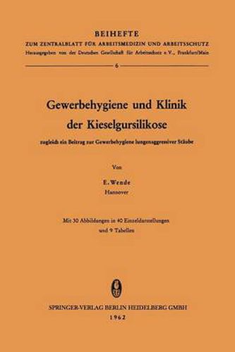 Cover image for Gewerbehygiene Und Klinik Der Kieselgursilikose: Zugleich Ein Beitrag Zur Gewerbehygiene Lungenaggressiver Staube