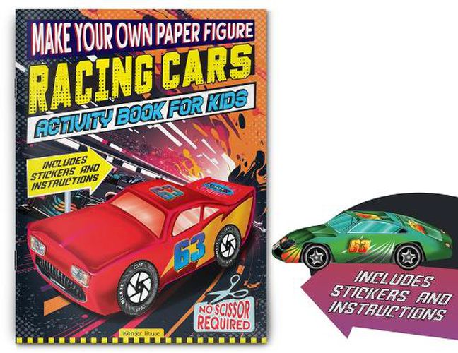 Cover image for Make Your Own Paper Figure - Racing Cars (Activity Book for Kids)