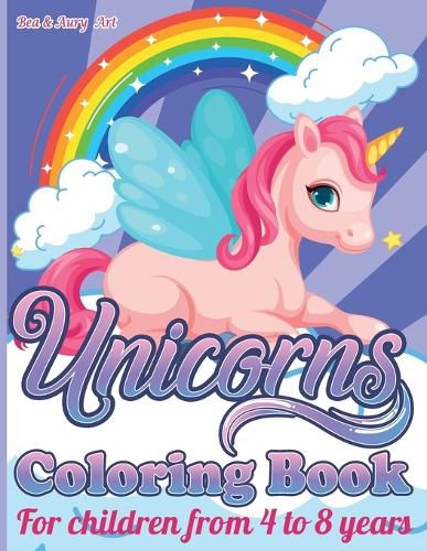 Cover image for Unicorns Coloring Book