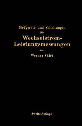 Cover image for Messgerate Und Schaltungen Fur Wechselstrom-Leistungsmessungen
