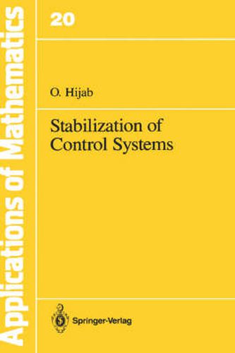 Cover image for Stabilization of Control Systems