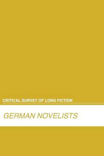 Cover image for German Novelists