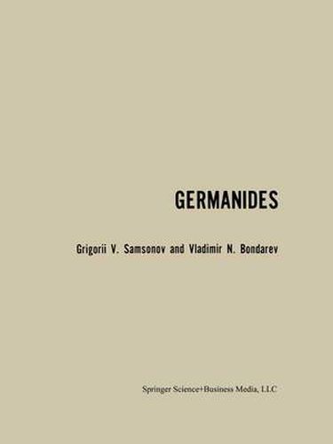 Cover image for Germanides / Germanidy /    m h   