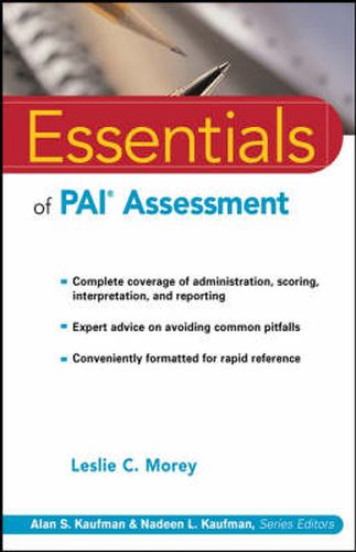 Cover image for Essentials of PAI Assessment