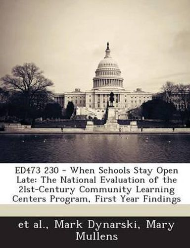 Ed473 230 - When Schools Stay Open Late