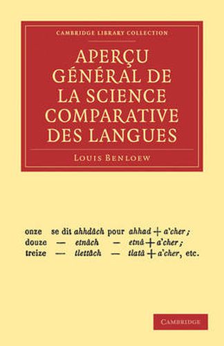 Cover image for Apercu general de la science comparative des langues