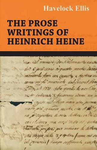 Cover image for The Prose Writings Of Heinrich Heine