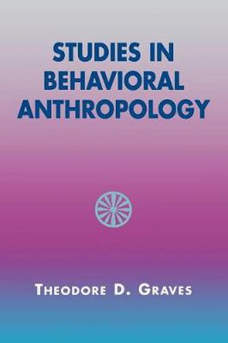 Cover image for Studies in Behavioral Anthropology