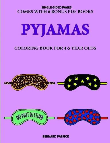 Cover image for Coloring Book for 4-5 Year Olds (Pyjamas)