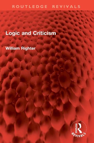 Cover image for Logic and Criticism