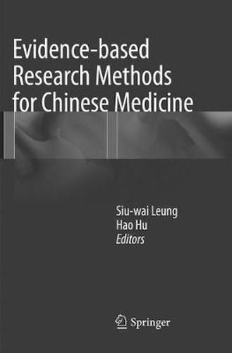 Cover image for Evidence-based Research Methods for Chinese Medicine