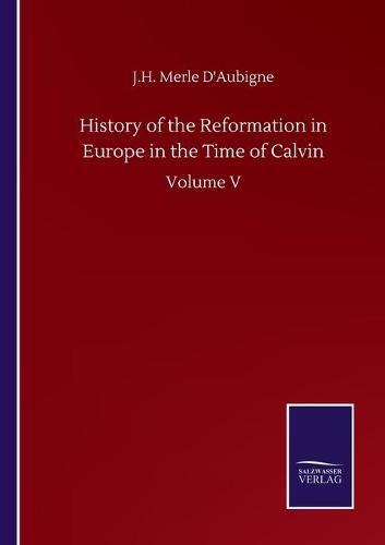 Cover image for History of the Reformation in Europe in the Time of Calvin: Volume V