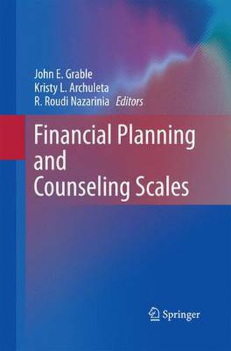 Cover image for Financial Planning and Counseling Scales