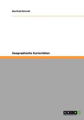 Cover image for Geographische Kuriositaten